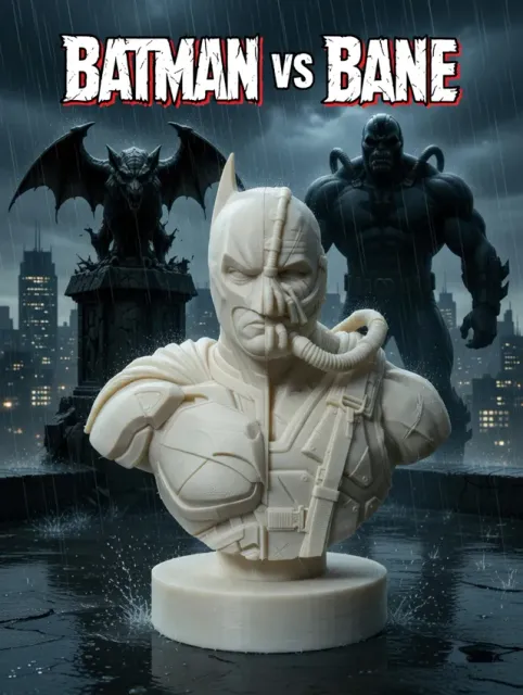 Batman vs Bane Split-Face Bust — Фото 3 из 6