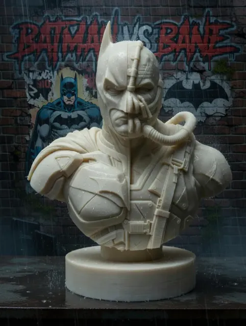 Batman vs Bane Split-Face Bust — Фото 2 из 6