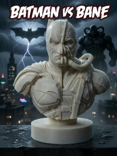Batman vs Bane Split-Face Bust — Фото 5 из 6