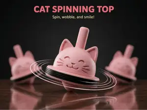 Cute Cat Spinning Top Fidget Toy