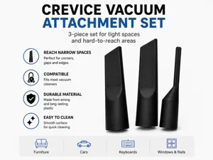 Crevice Vacuum Attachment Set – 3 Piece 35mm
