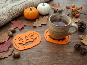Halloween Pumpkin Coaster – Jack O Lantern