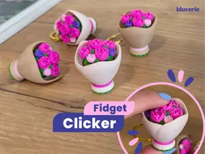 Spring Flower Bouquet Fidget Clicker