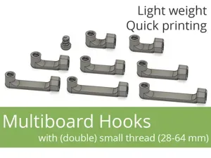 Multiboard Hooks with (triple) small thread