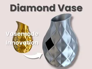 Diamond Vase #CutVase Spiral Mode