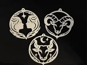 Zodiac Ornaments 3-Pack - Gemini Aries Taurus