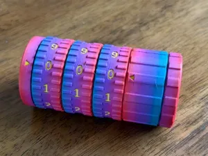 Cryptex Puzzle - 20mm Diameter - 3 Dials