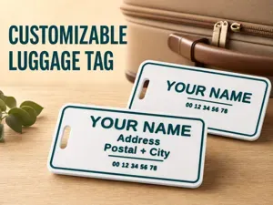 Customizable Luggage Tag – 3 Lines & Phone Number