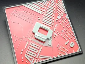 Anfield Stadium 3D Stadtkarte Liverpool FC