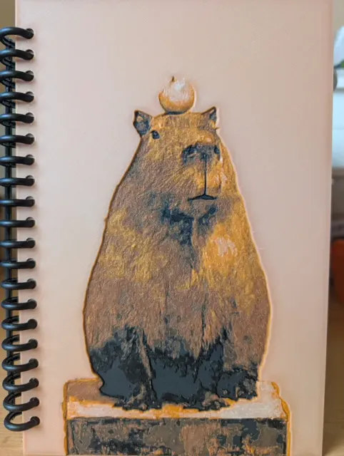 Cute Capybara with Orange Notebook Cover — Фото 2 из 4