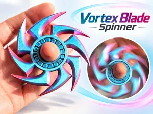 Vortex Blade Spinner – Print-in-Place Fidget