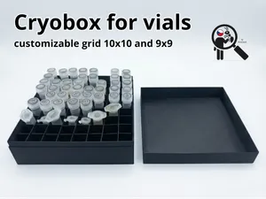 Cryobox for 2 ml, 1.5 ml cryotubes/vials