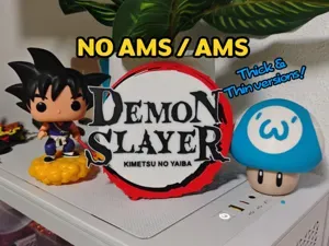 Kimetsu No Yaiba - Demon Slayer Logo (NO AMS/AMS)