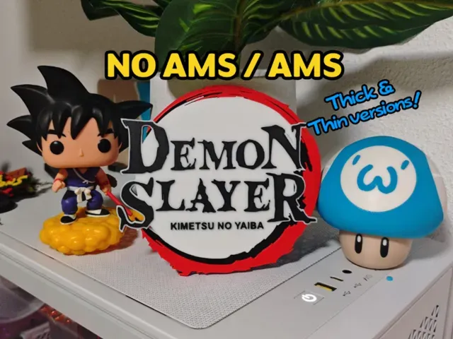 Kimetsu No Yaiba - Demon Slayer Logo (NO AMS/AMS)