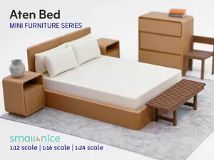 Aten Bed – Mini Furniture