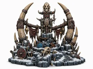 Ogre Trophy Totem - Fantasy Wargame Terrain 