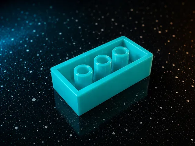3D Printed LEGOs-Compatible 2x4 Brick — Фото 5 из 5