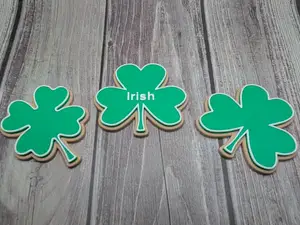 Shamrock / Clover Frosted Cookie
