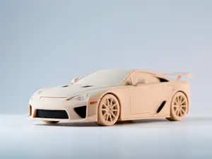 Lexus LFA 3D Model Scale