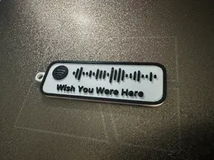 Wish You Were Here Keychain - Spotify Code
