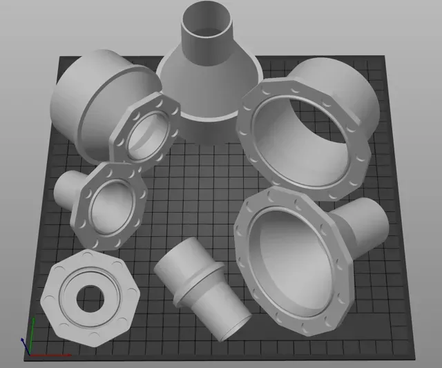 Parametric vacuum hose connector — Image 16 of 17