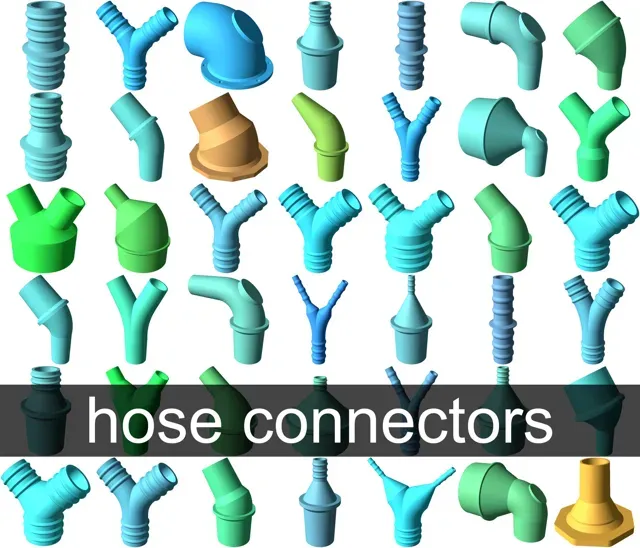 Parametric vacuum hose connector — Image 3 of 17