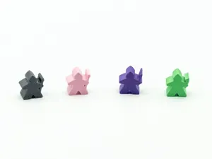 Clank! Thief Meeple Pieces with Cubes
