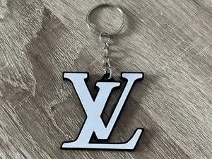 Louis Vuitton Style LV Logo Keychain