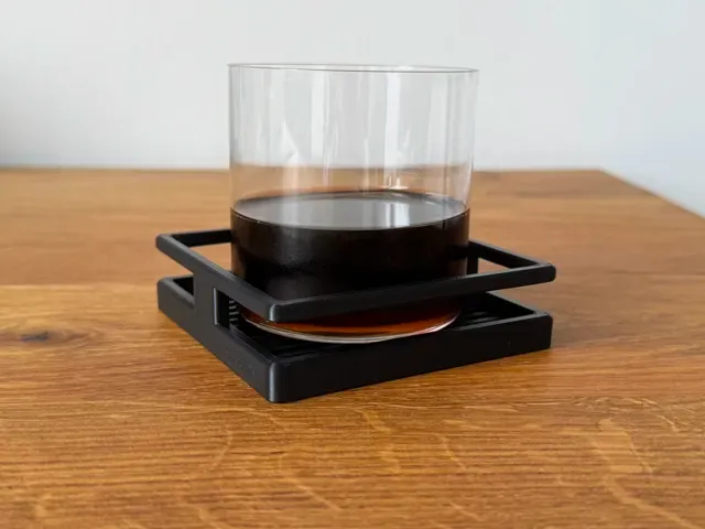 Square Floating Frame Drink Coaster — Фото 4 из 4