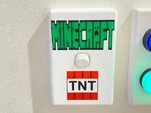 Minecraft TNT Light Switch Cover Plate Clipsal