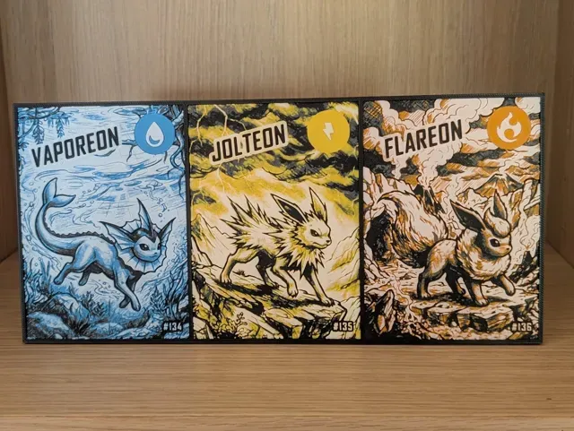 Vaporeon, Jolteon & Flareon Hueforge & Frame — Фото 3 из 4