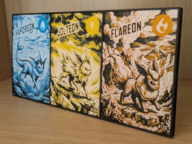 Vaporeon, Jolteon & Flareon Hueforge & Frame — Фото 2 из 4