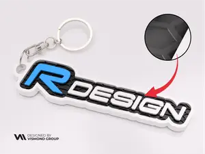 Volvo R Design Keychain