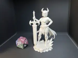 D&D-Dunkel-Element-Dämonin-Berserker