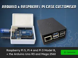 Customizable Raspberry Pi 3/4/5 & Arduino Case