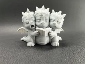 Chibi Hydra Book Dragon