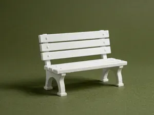 1:12 Scale Park Bench 3D Model