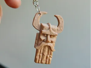 Nordic Dwarf Warrior Keychain 2