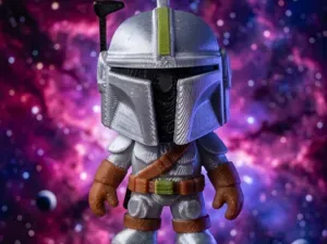Mandalorian articulating starwars keychain