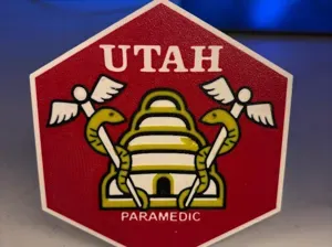 Utah Paramedic Patch Hitch Cover