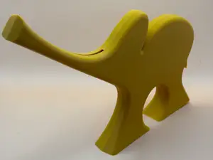 Elephant piggy bank with moving tail
