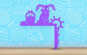Easter - Easter Basket Bunny - Door Corner