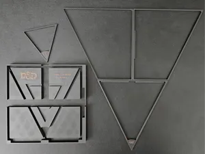 DnD 53° 60ft 30ft & 15ft Cone Spell Templates