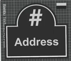 House Sign Plaque with Address