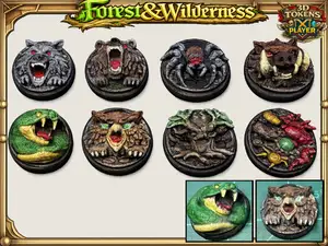 Forest&Wilderness: 3D Tokens Monster Compendium V1