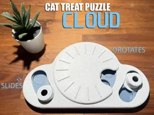 Cloud Cat Treat Toy Puzzle