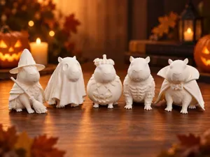Cute Halloween Costume Monster Capybara Squad