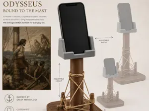 Bound to the Mast — Parametric Phone-Lock Stand