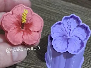 Ejetor 3D Flor de Hibisco