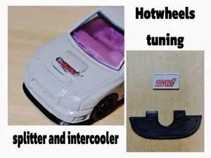 Splitter and intercooler for hotwheels